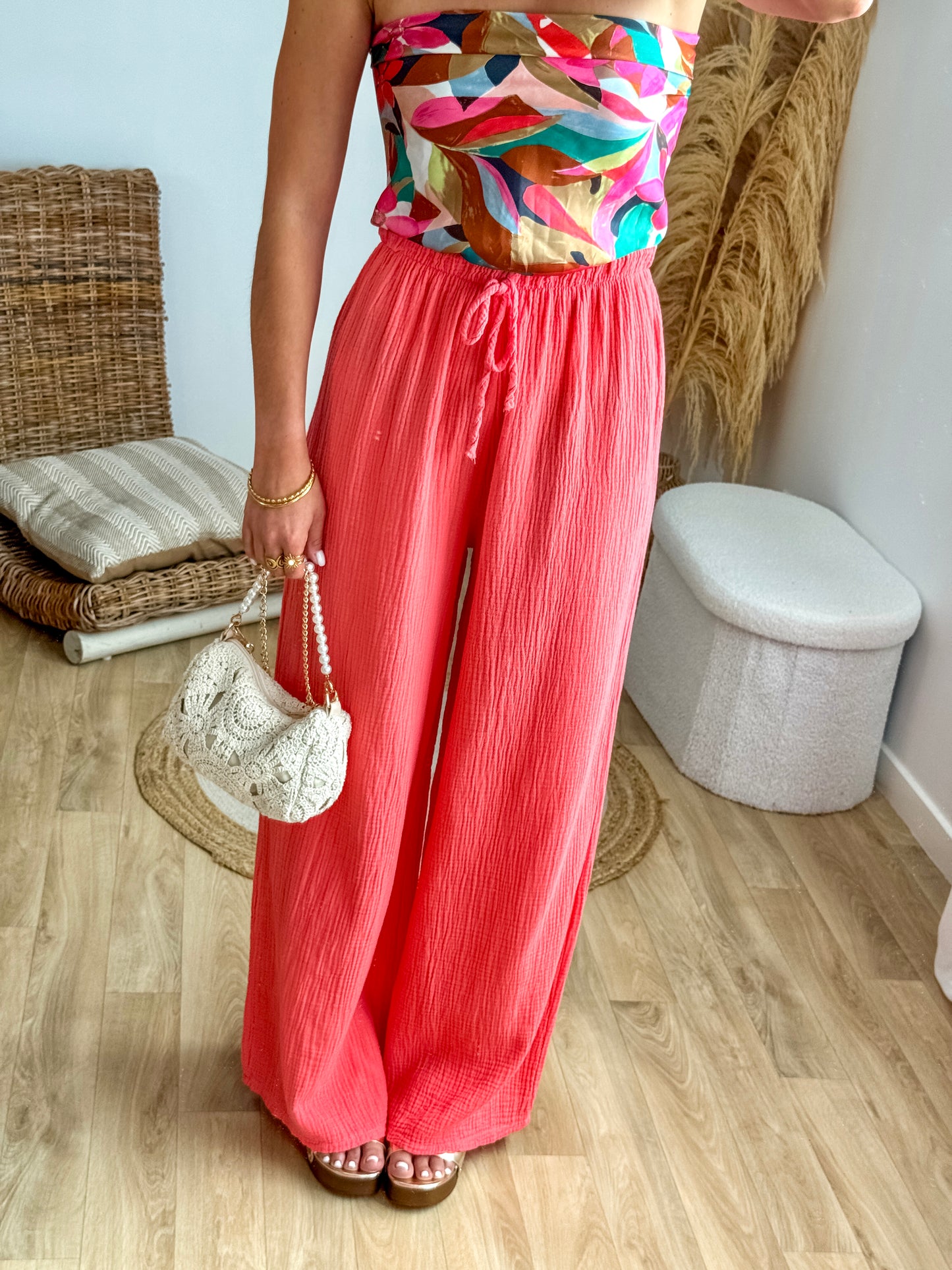Pantalon LIORA corail