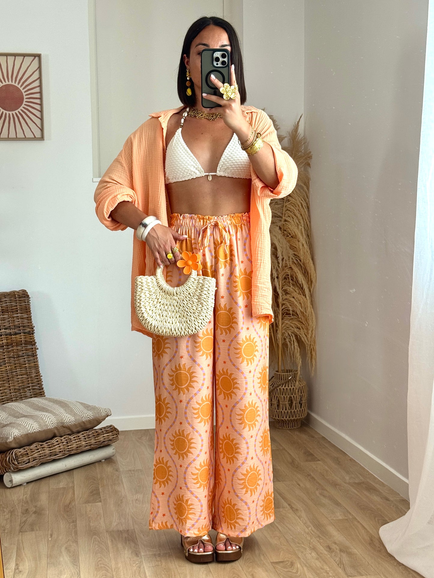 Chemise TESS saumon