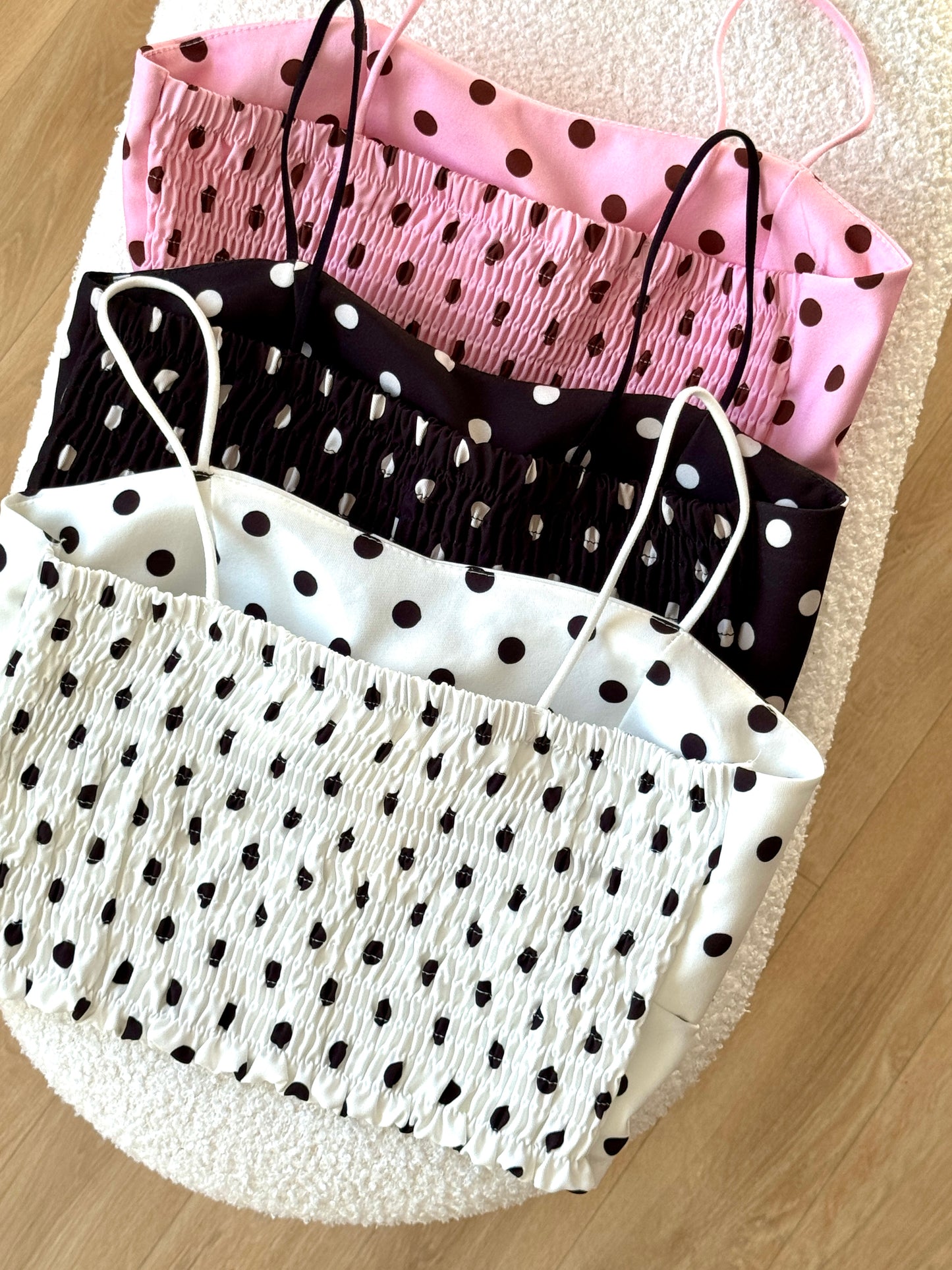 Ensemble GABY à pois blanc