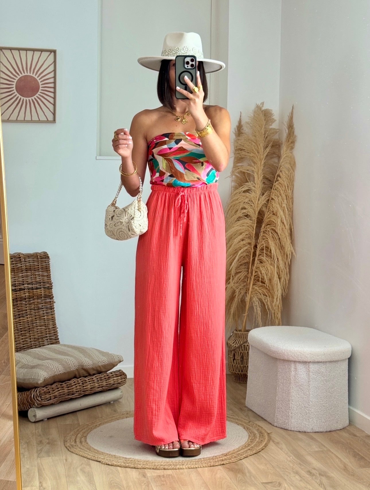 Pantalon LIORA corail