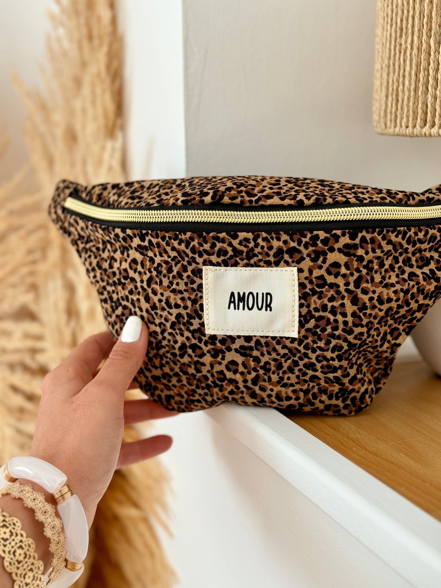 LOUISE leopard fanny pack