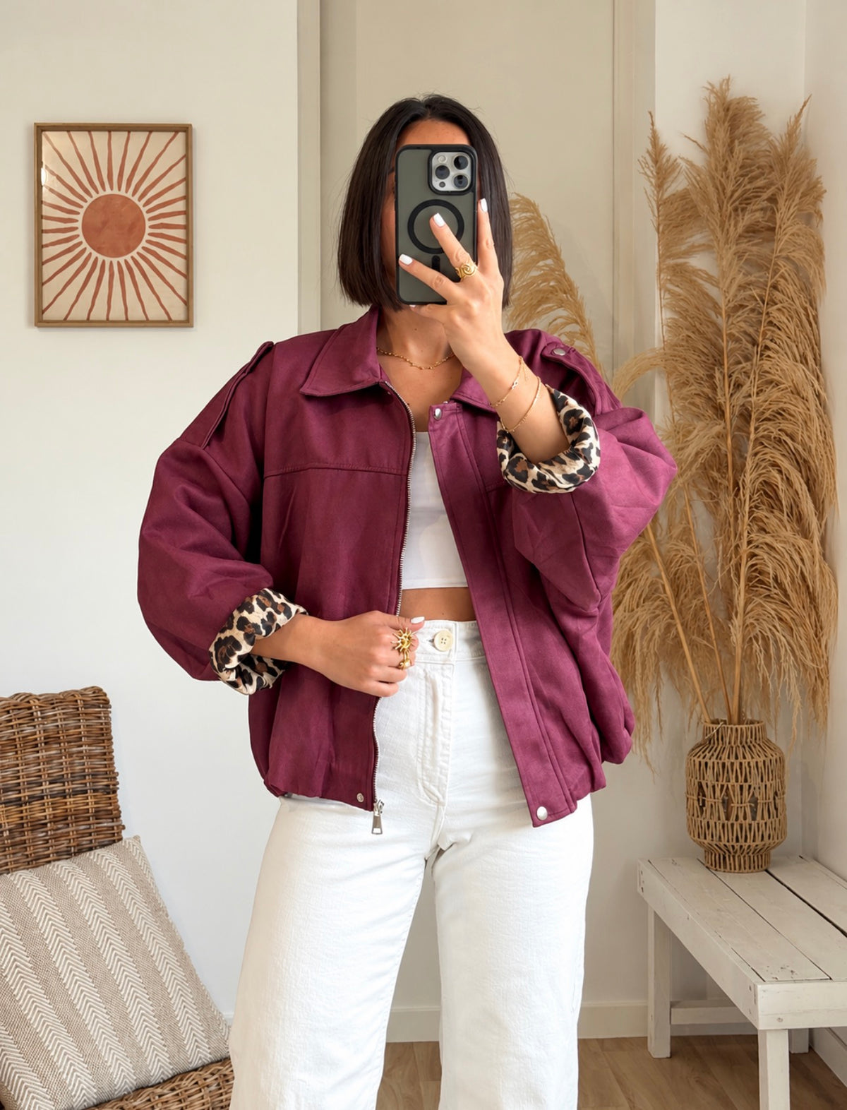 Veste AMBRE bordeaux