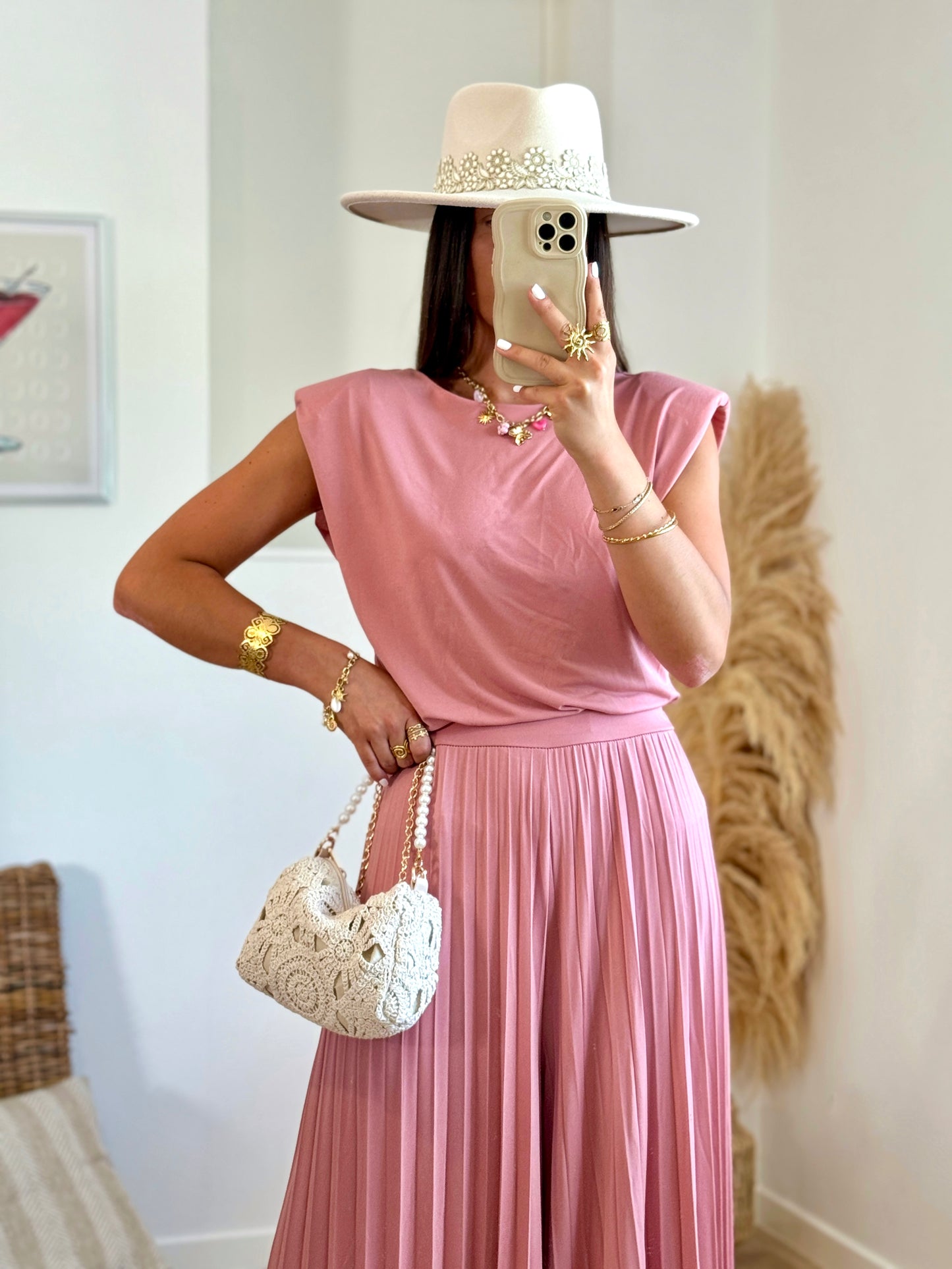 Ensemble DALIA vieux rose