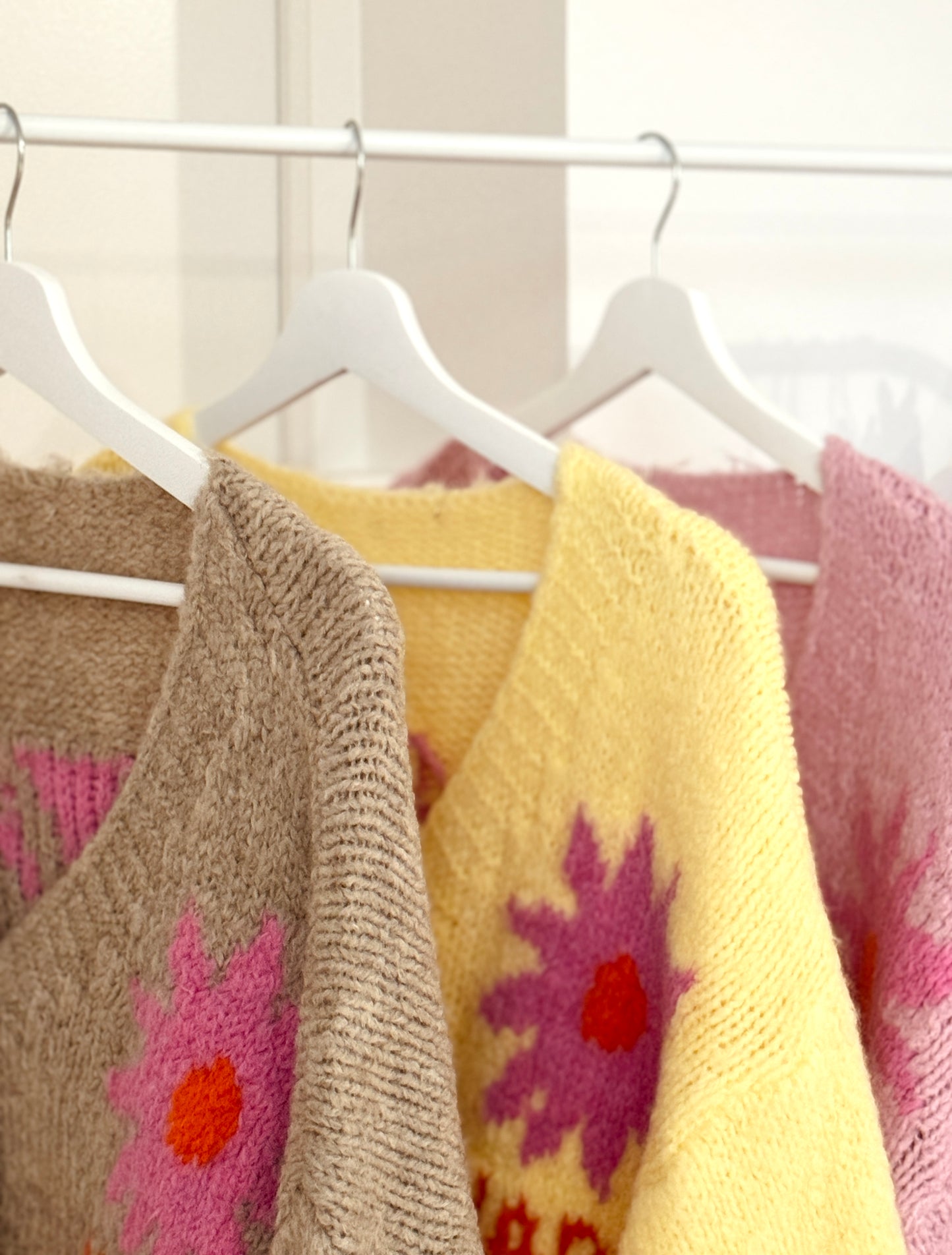 Gilet ALIZEE rose "Happy vibes"