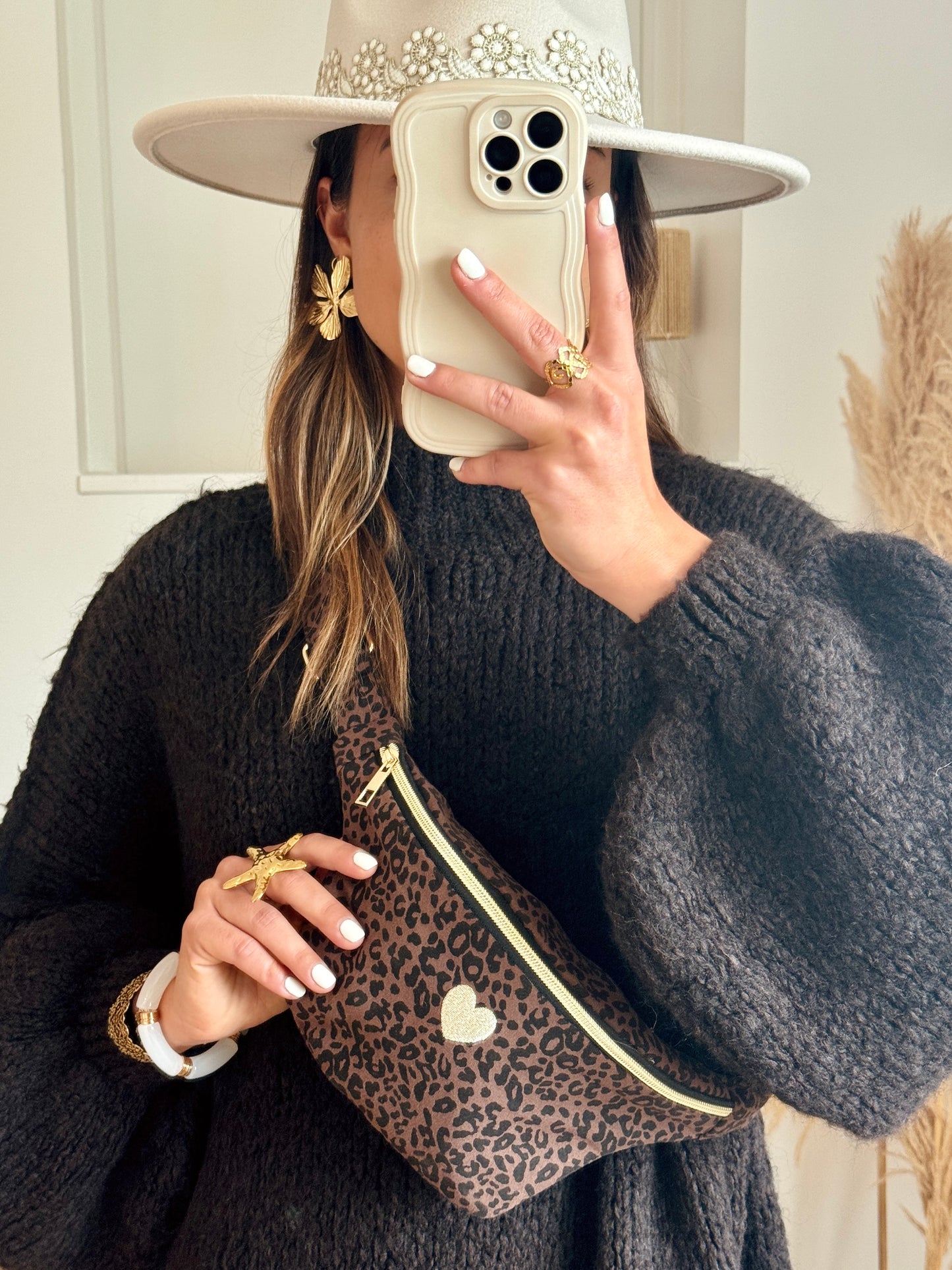 LOUISON leopard fanny pack