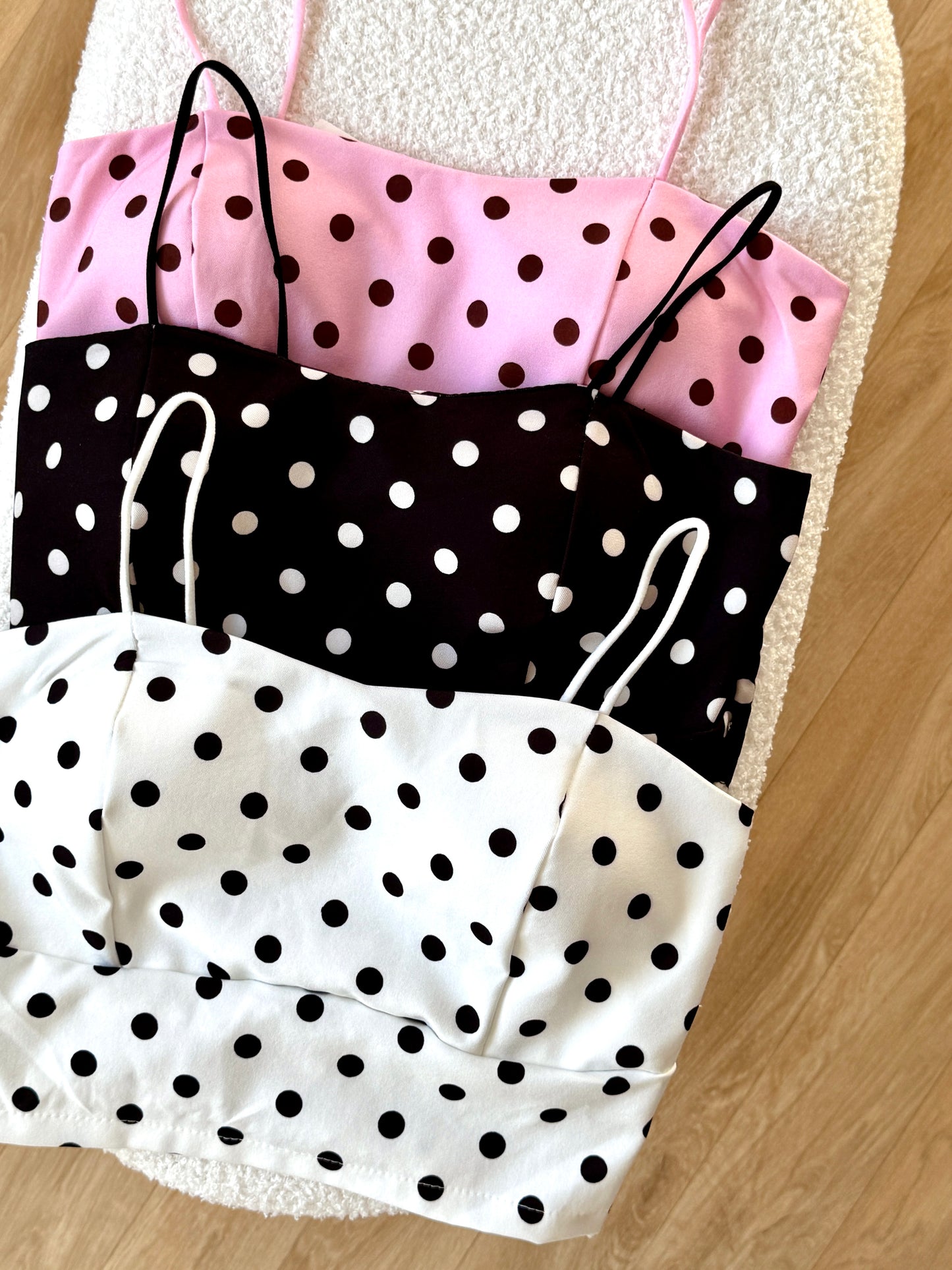 Ensemble GABY à pois blanc