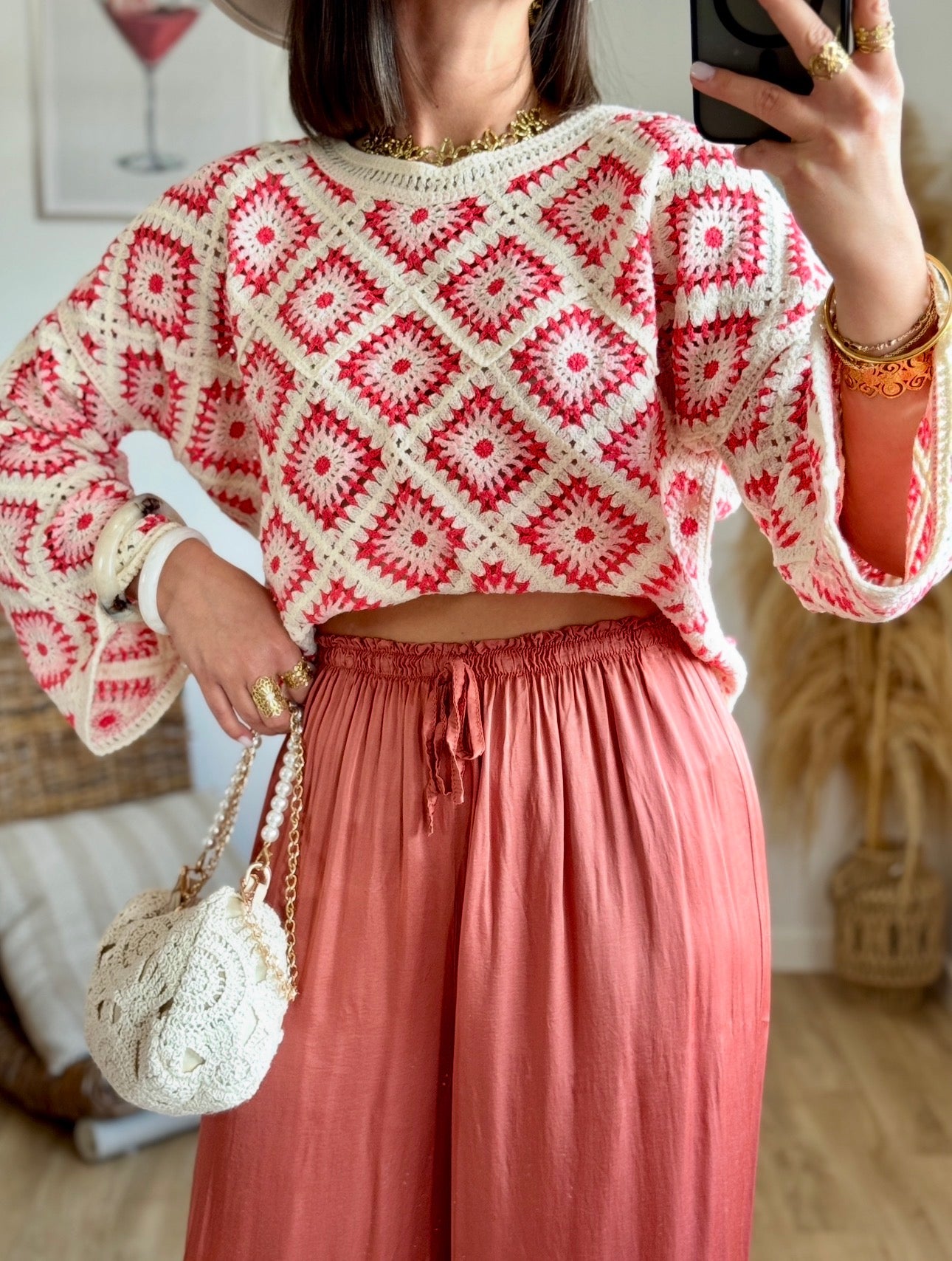 Top LÉONE crochet