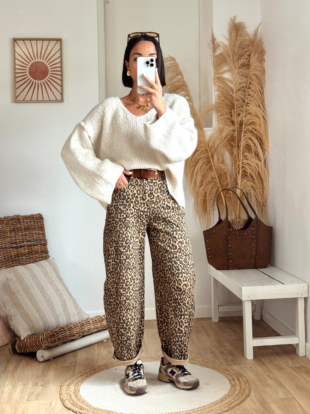 Jean NAYA léopard camel