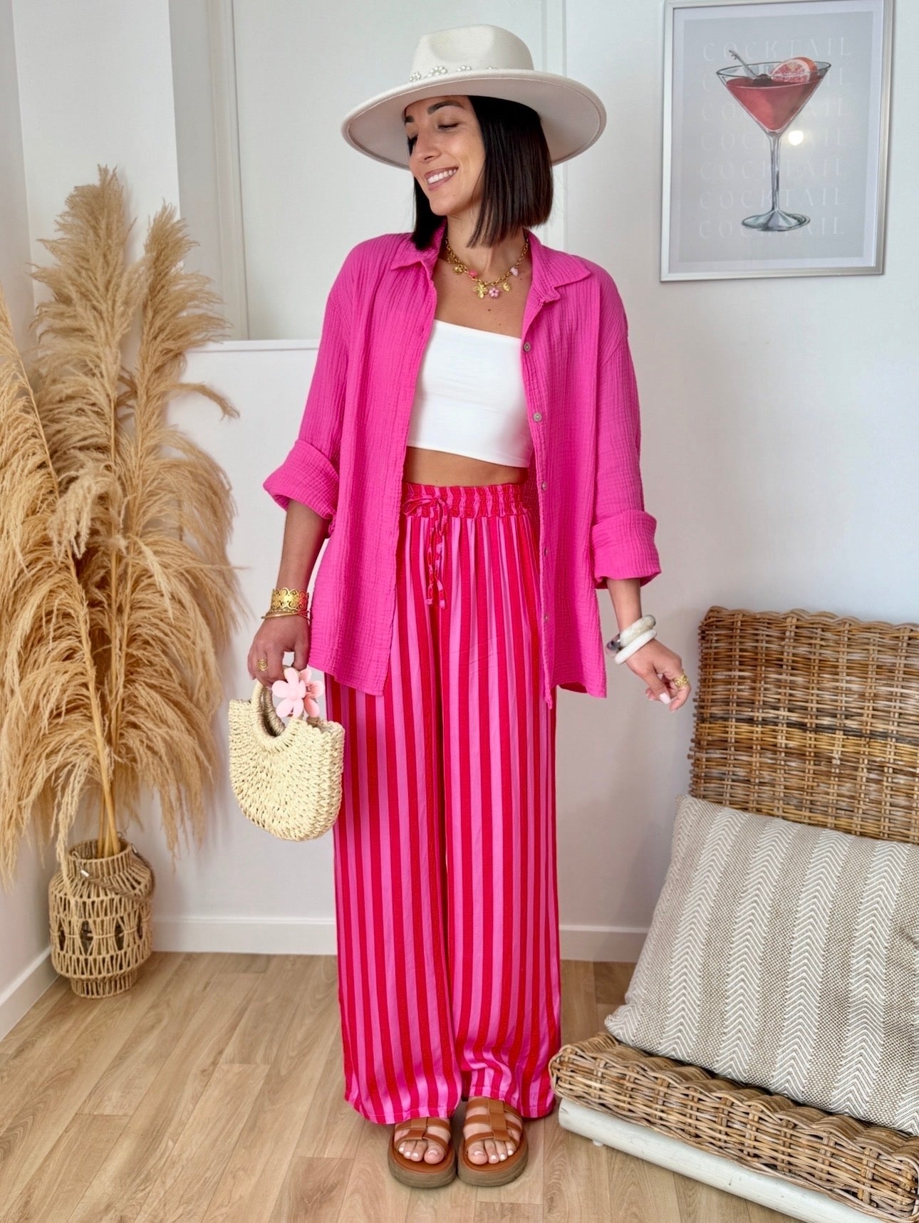 Pantalon LIZA fushia
