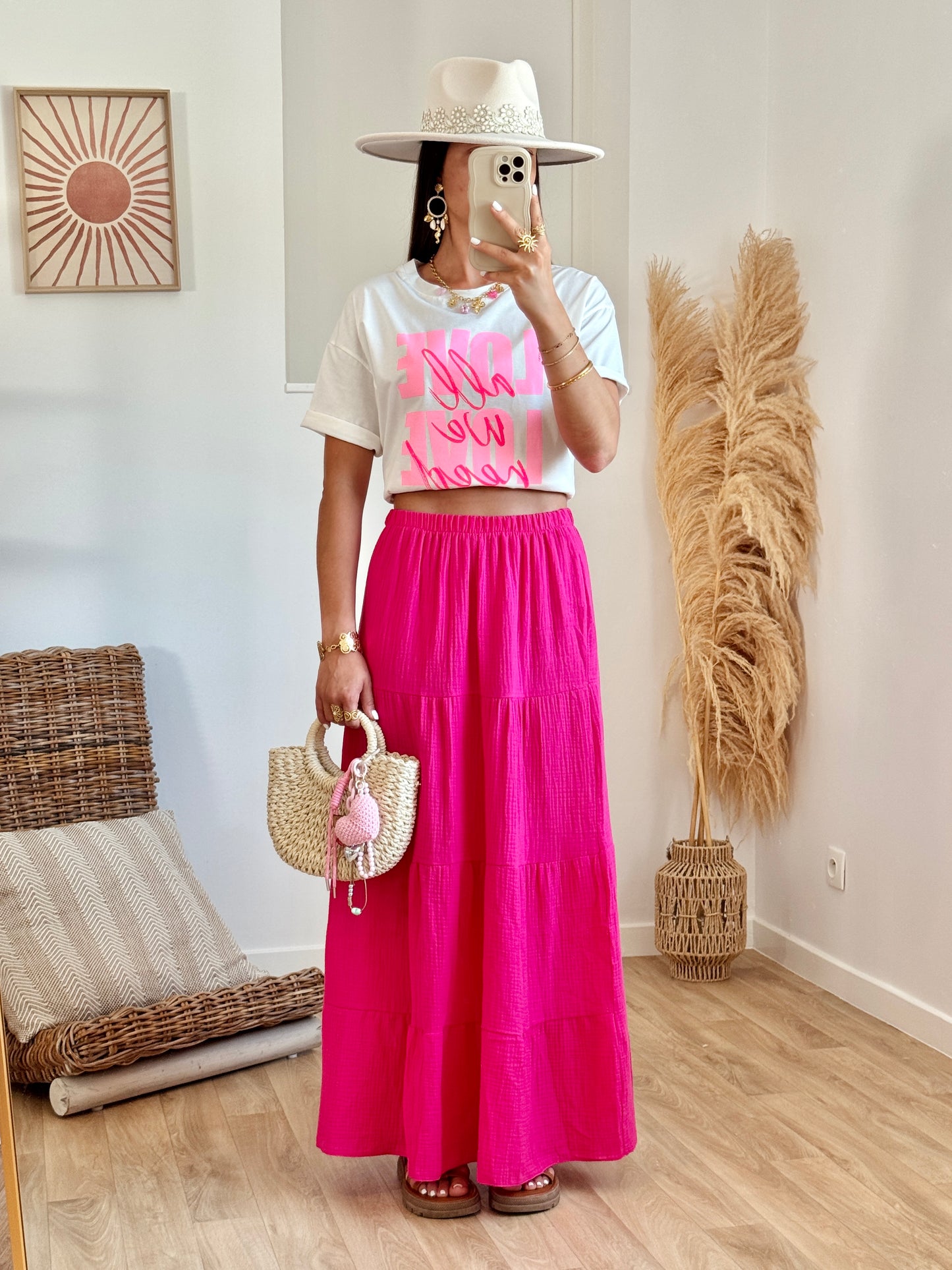 Jupe HORTENCE fushia