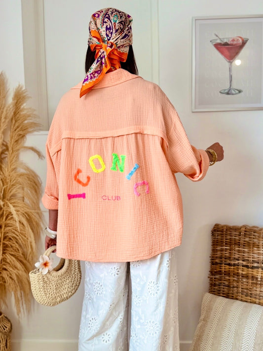 Chemise ICONIC pêche