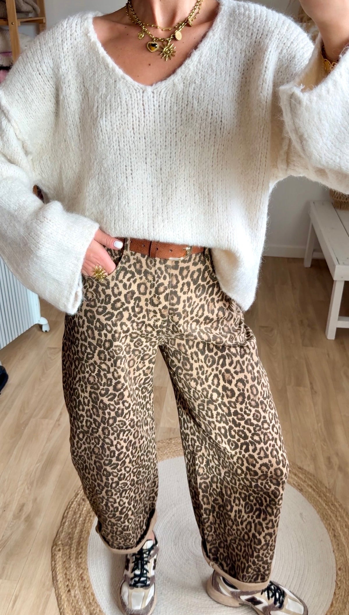 Jean NAYA léopard camel