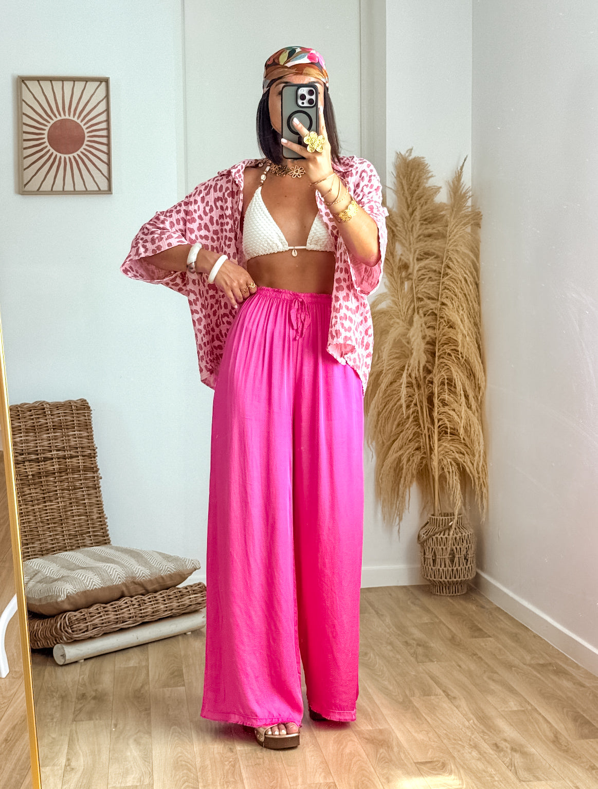 Pantalon NISSA rose