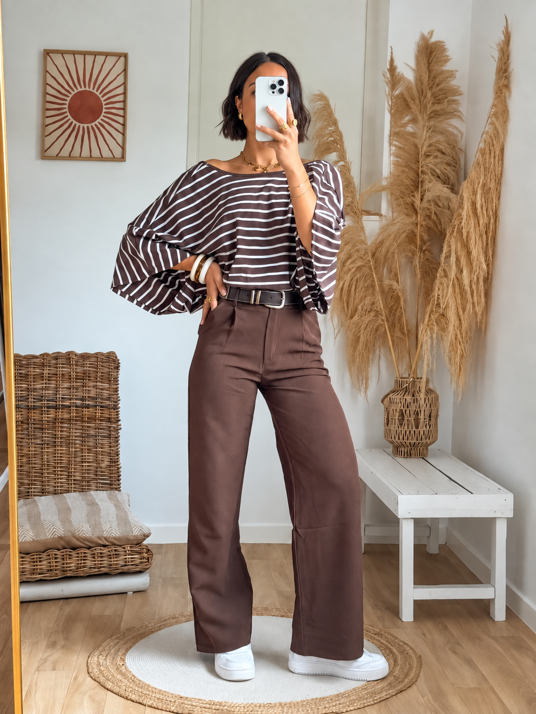 PAULINE brown flowing pants