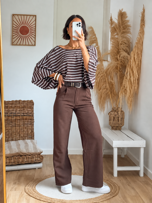 PAULINE brown flowing pants