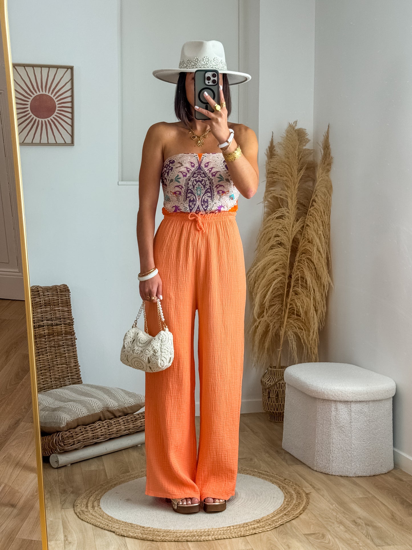 Pantalon LIORA saumon