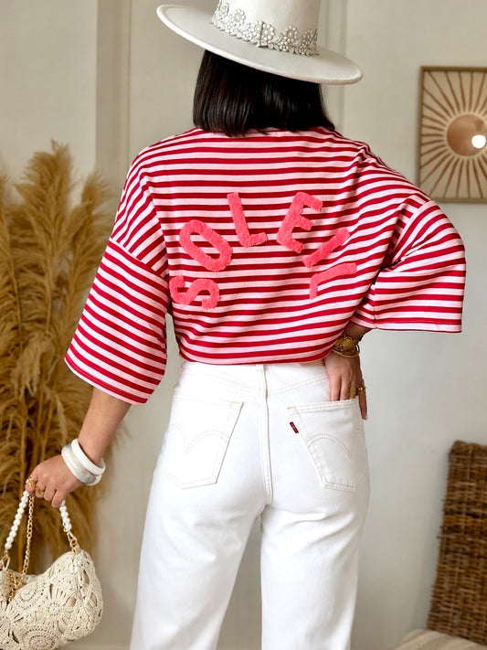 Top SOLEIL rouge