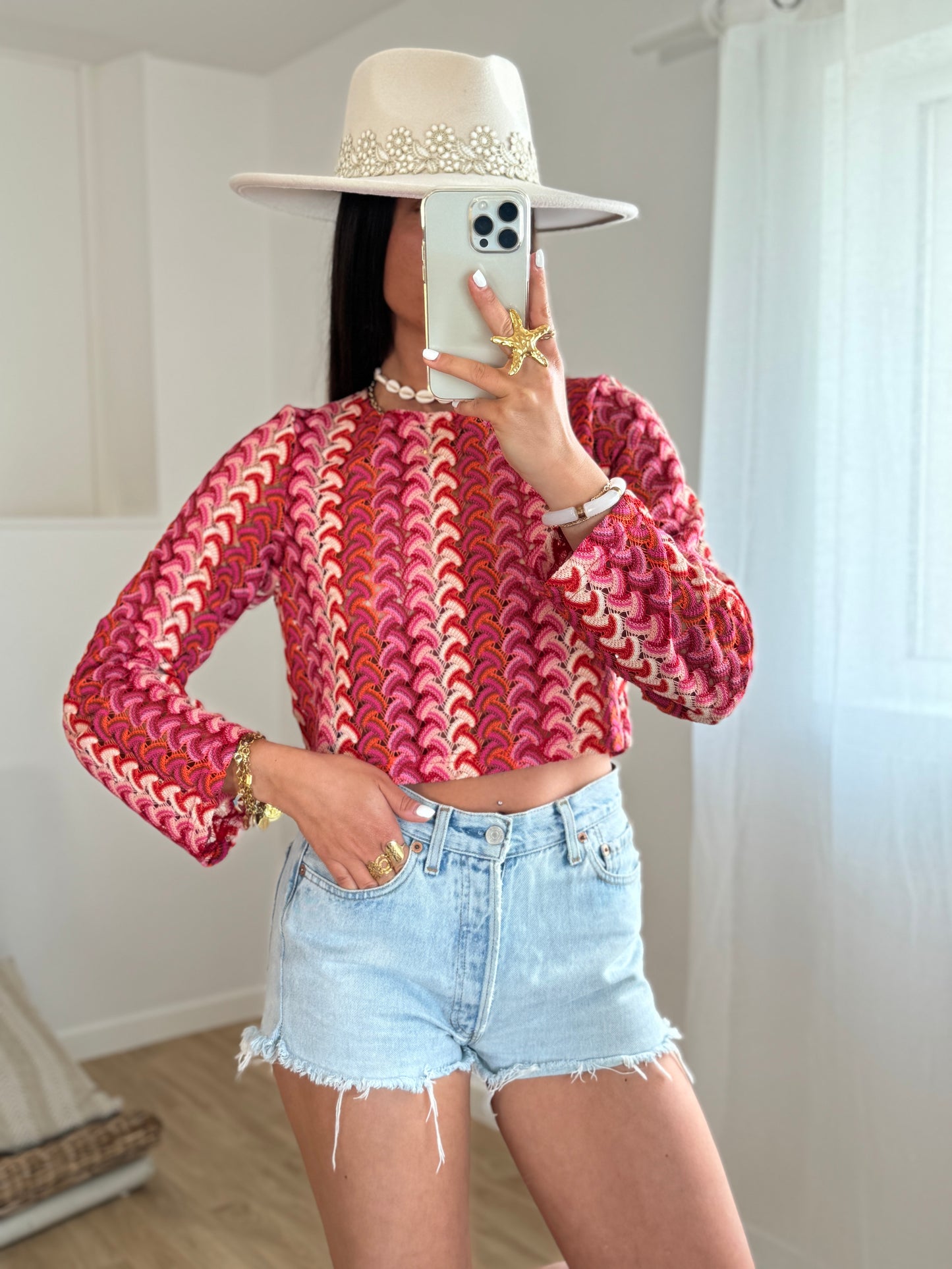 Top CHARLY crochet