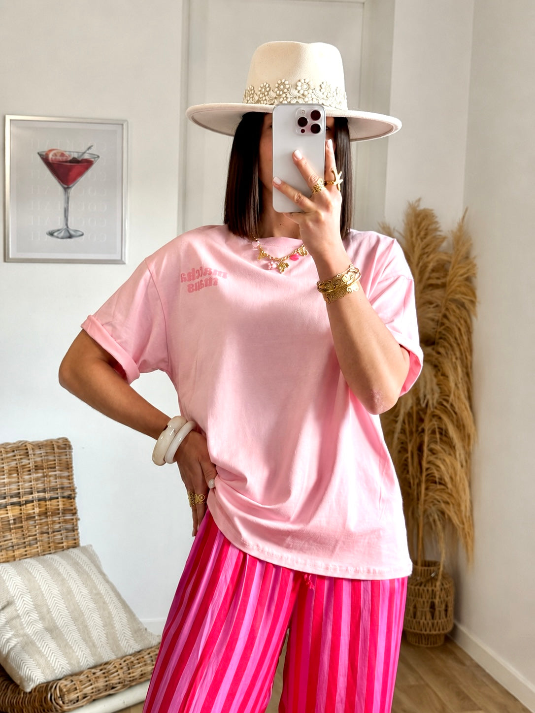 T-shirt MATCHA rose (réassort 31/05)