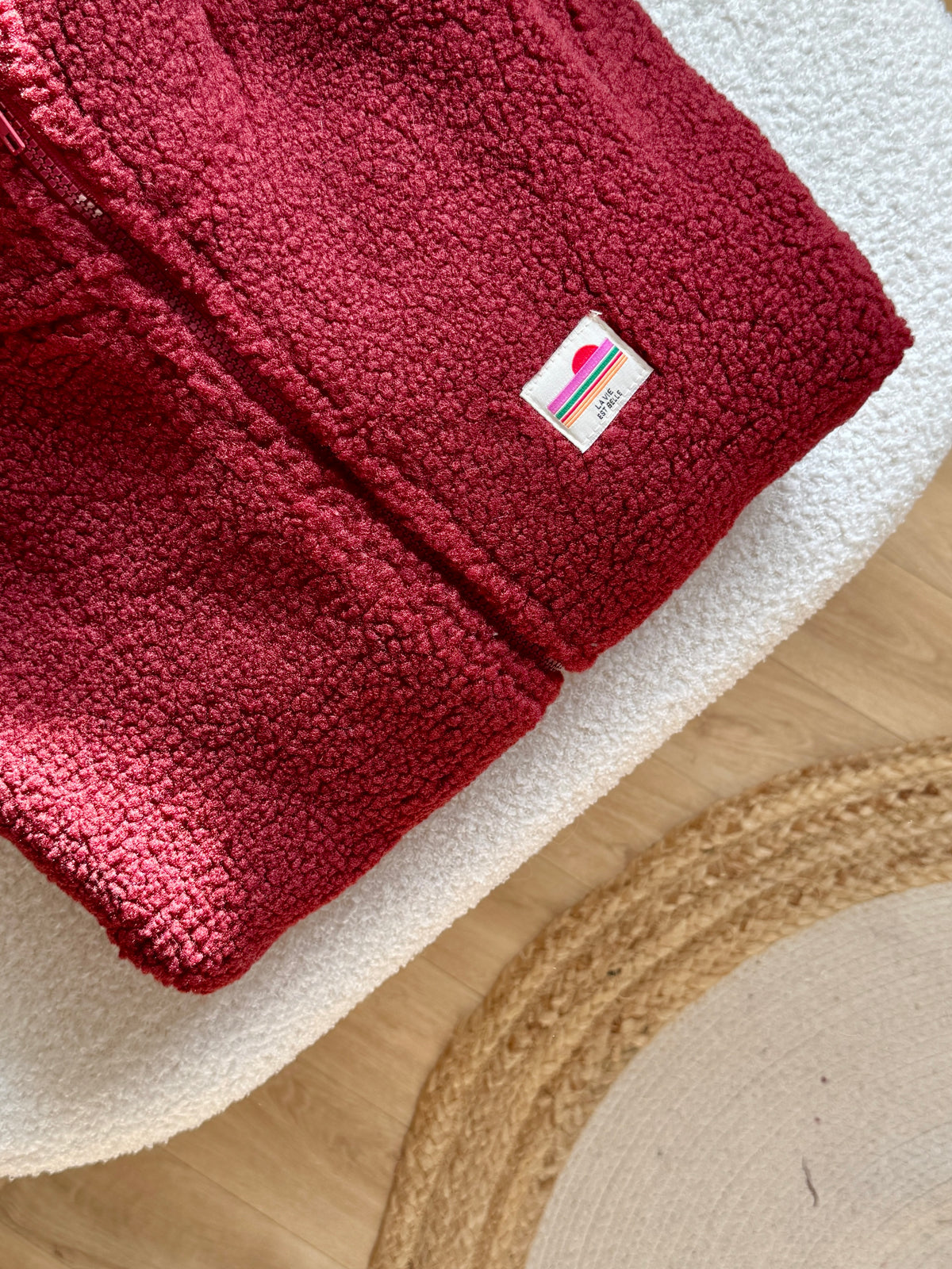 Polaire MILI bordeaux