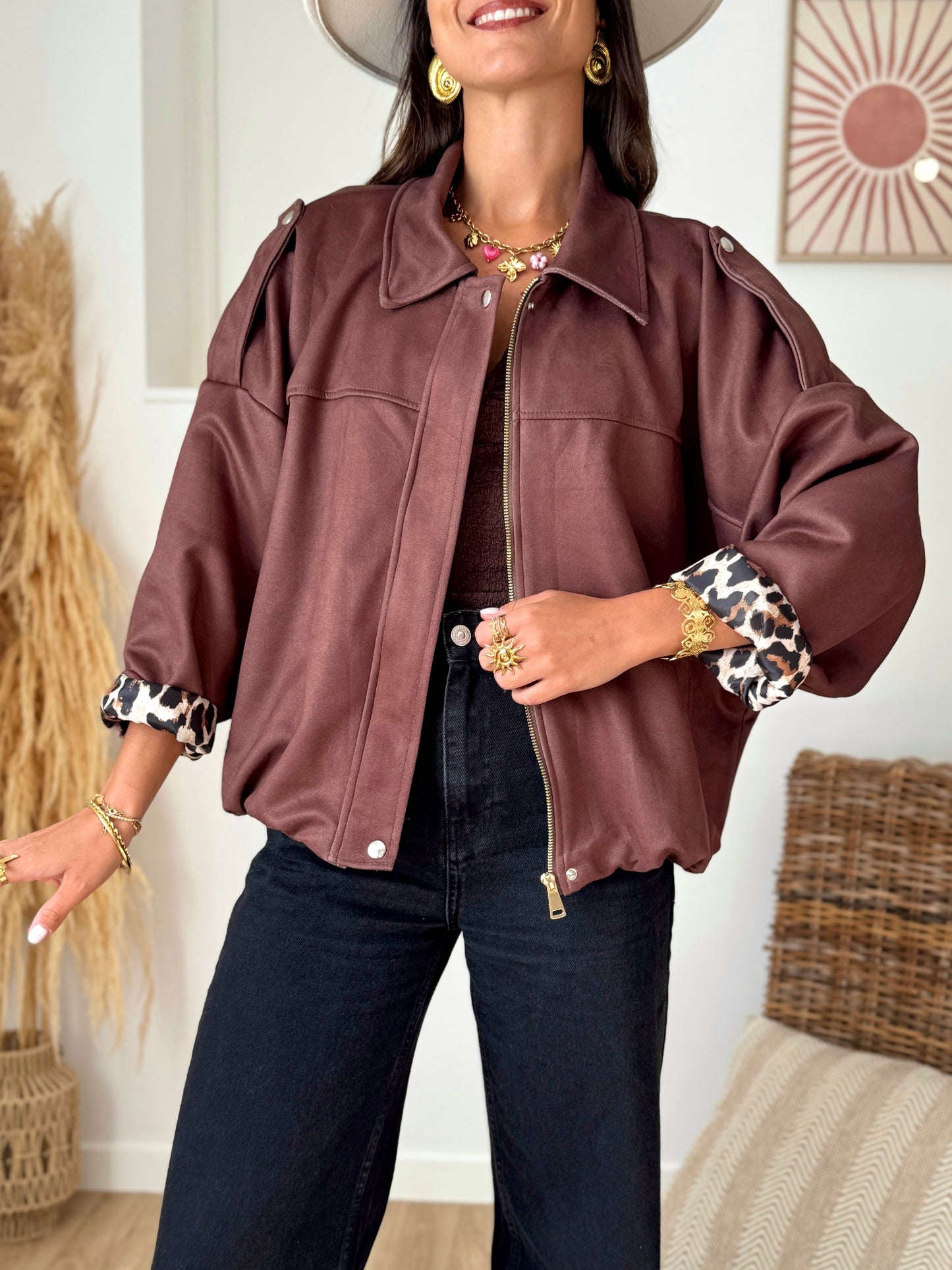 Veste AMBRE chocolat