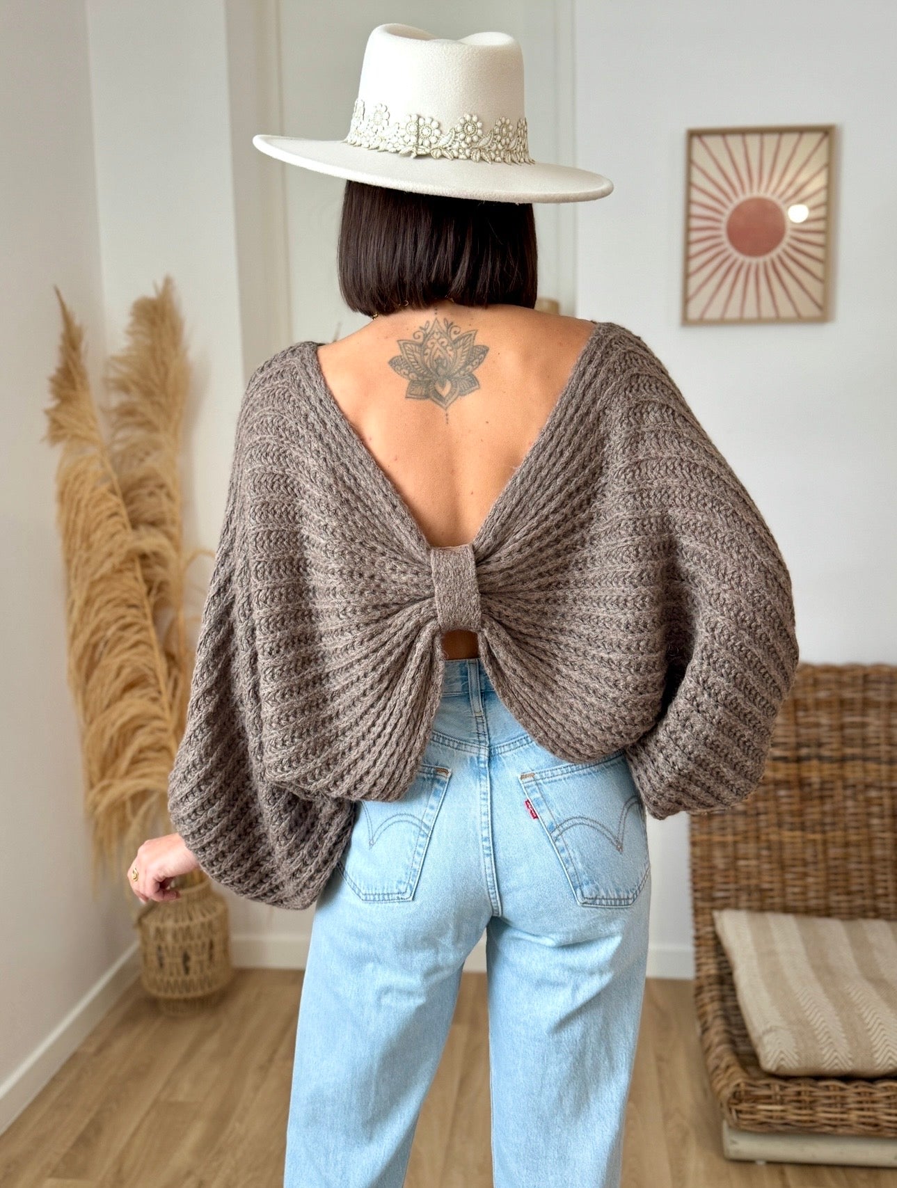 Pull JOHANE noisette