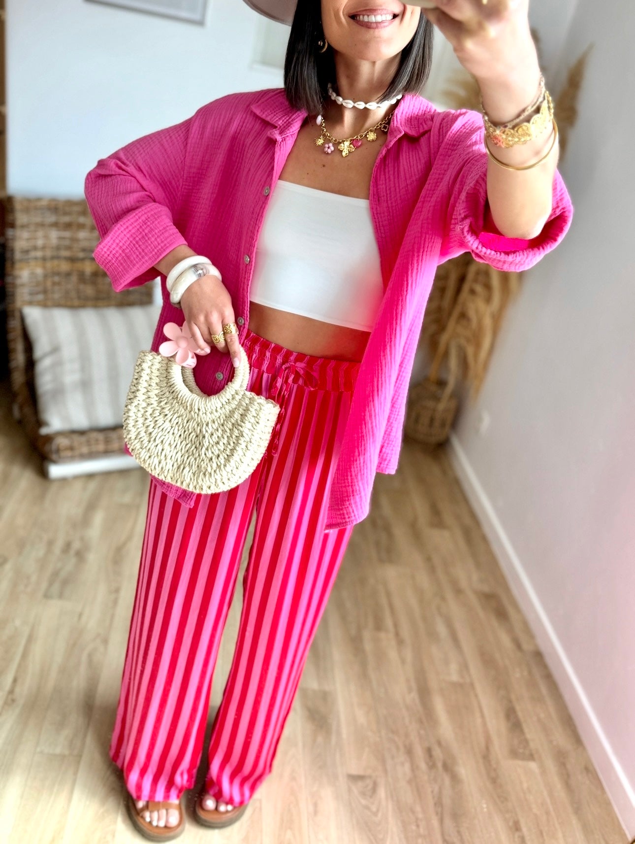 Pantalon LIZA fushia