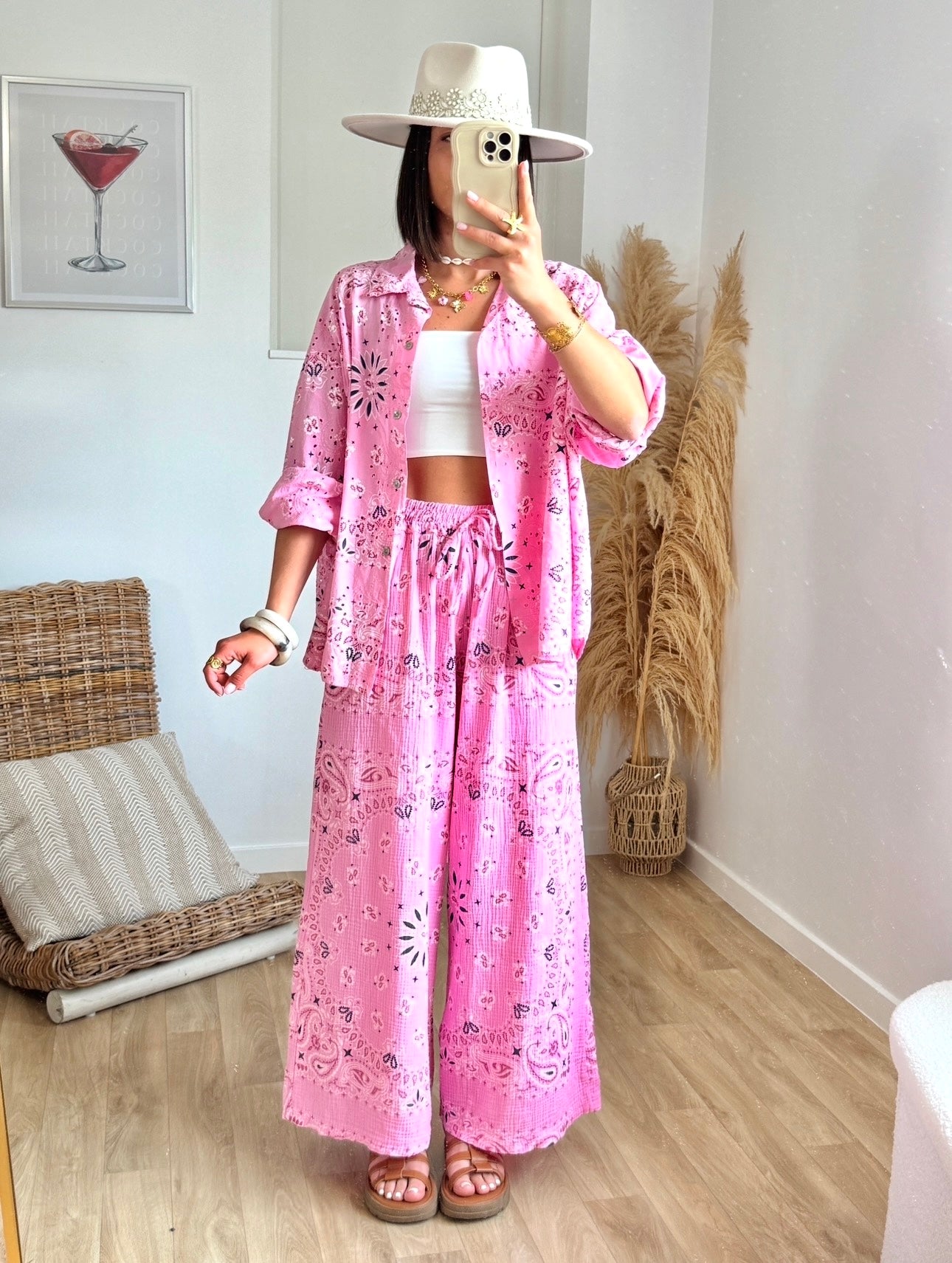 Pantalon NARA imprimé bandana