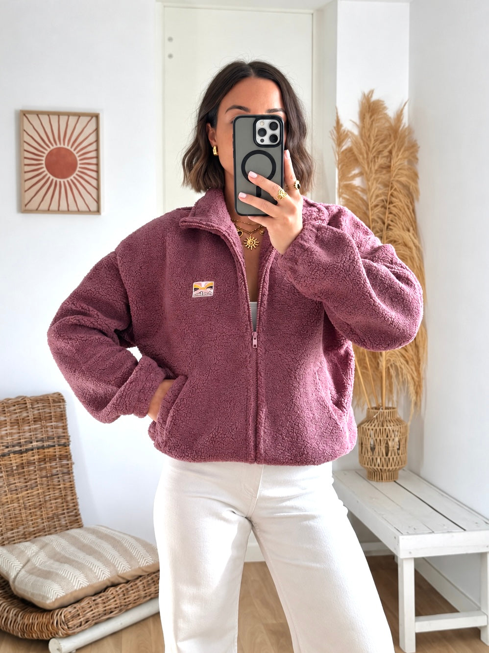 Polaire MILI aubergine