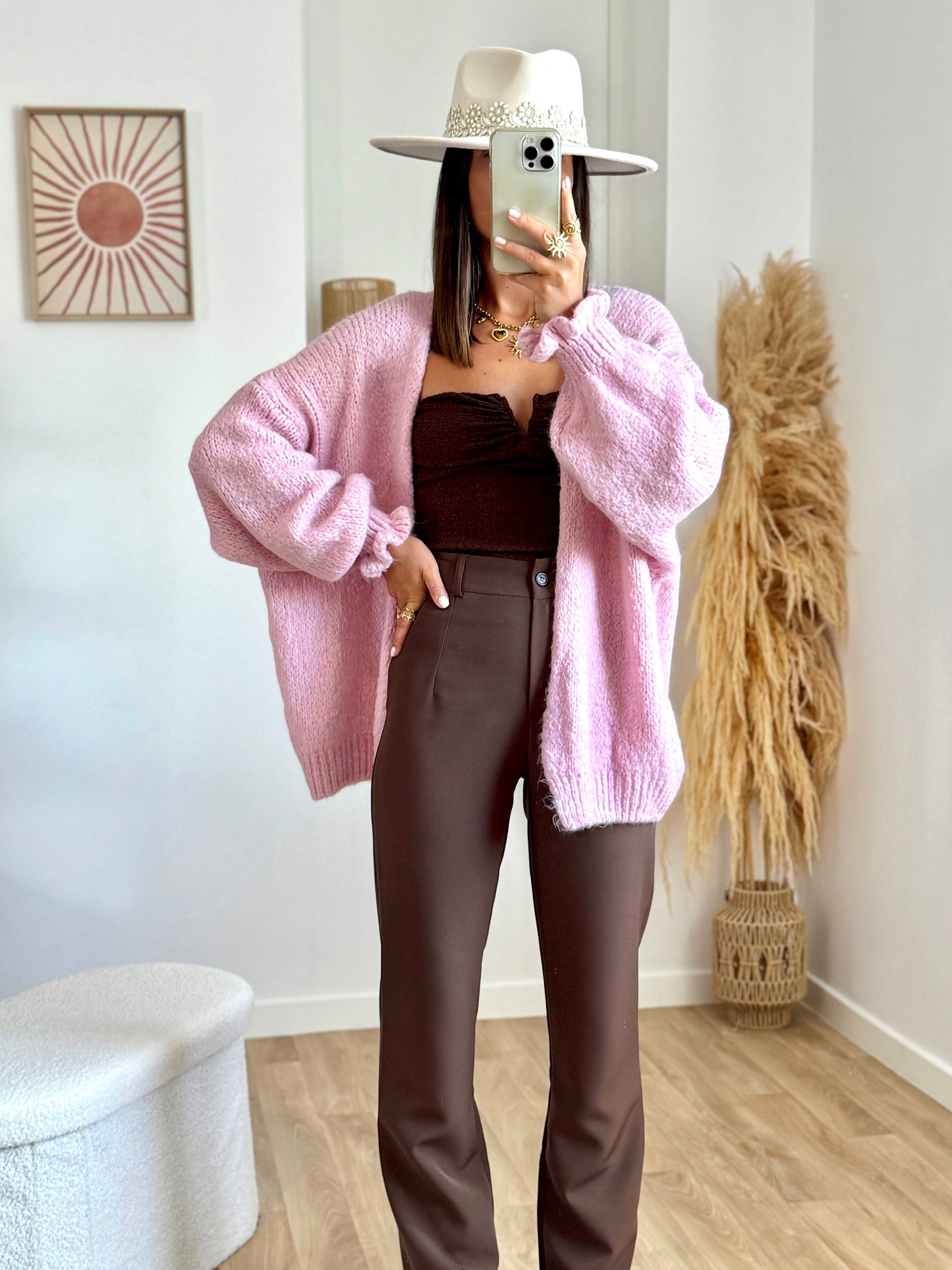 Gilet BÉA rose
