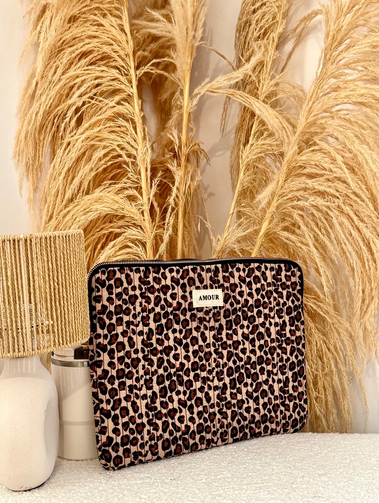 Pochette ordi/tablette léopard ARY