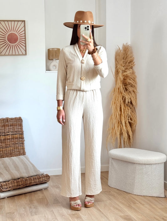 Pantalon LAYA écru