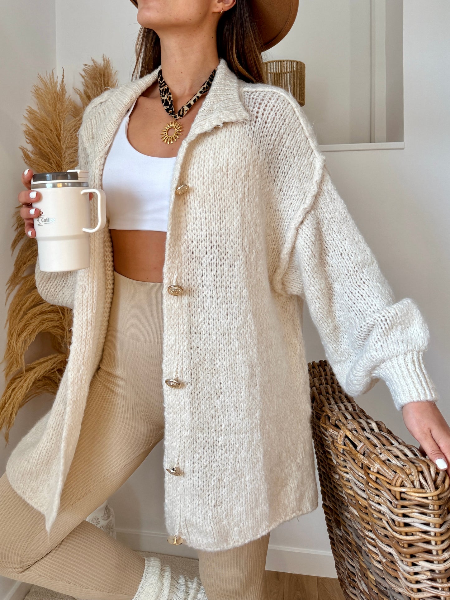 Pull/gilet EMMA beige