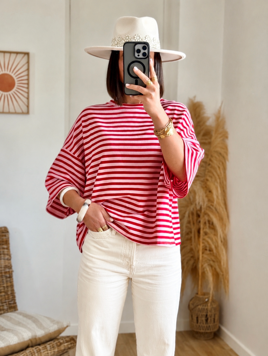 Top SOLEIL rouge