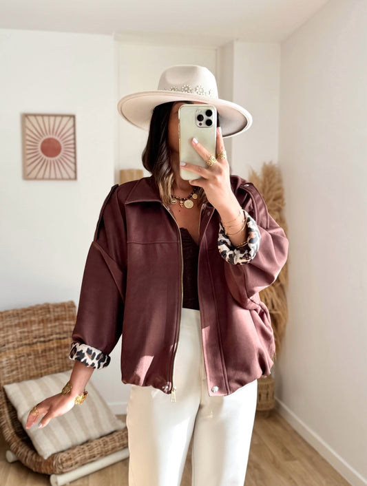 Veste AMBRE chocolat