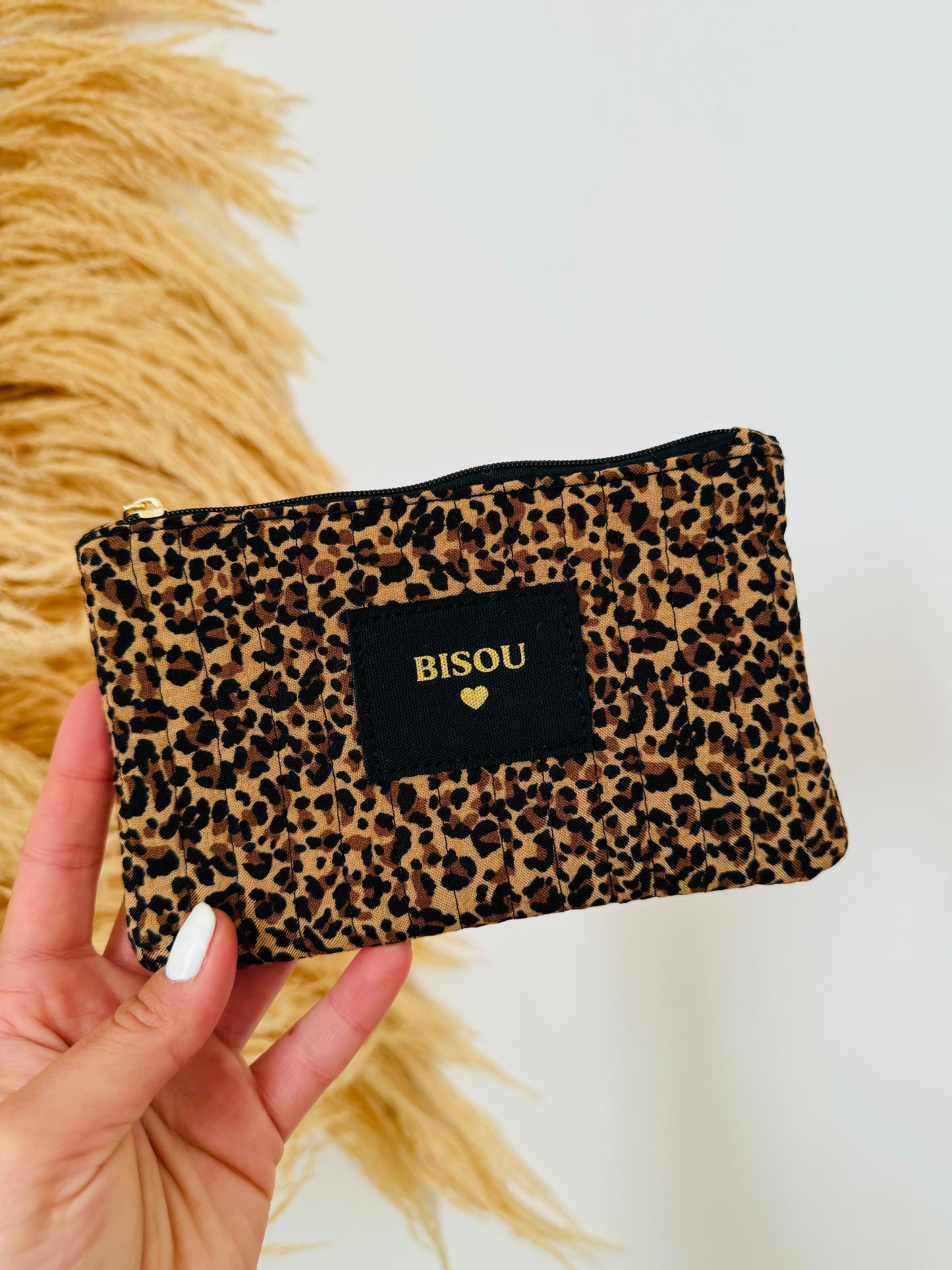 Pochette BISOU léopard