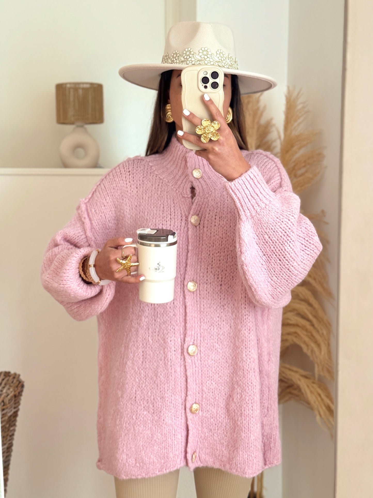 Pull/gilet EMMA rose