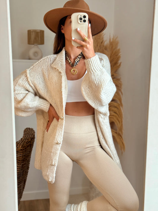 Pull/gilet EMMA beige