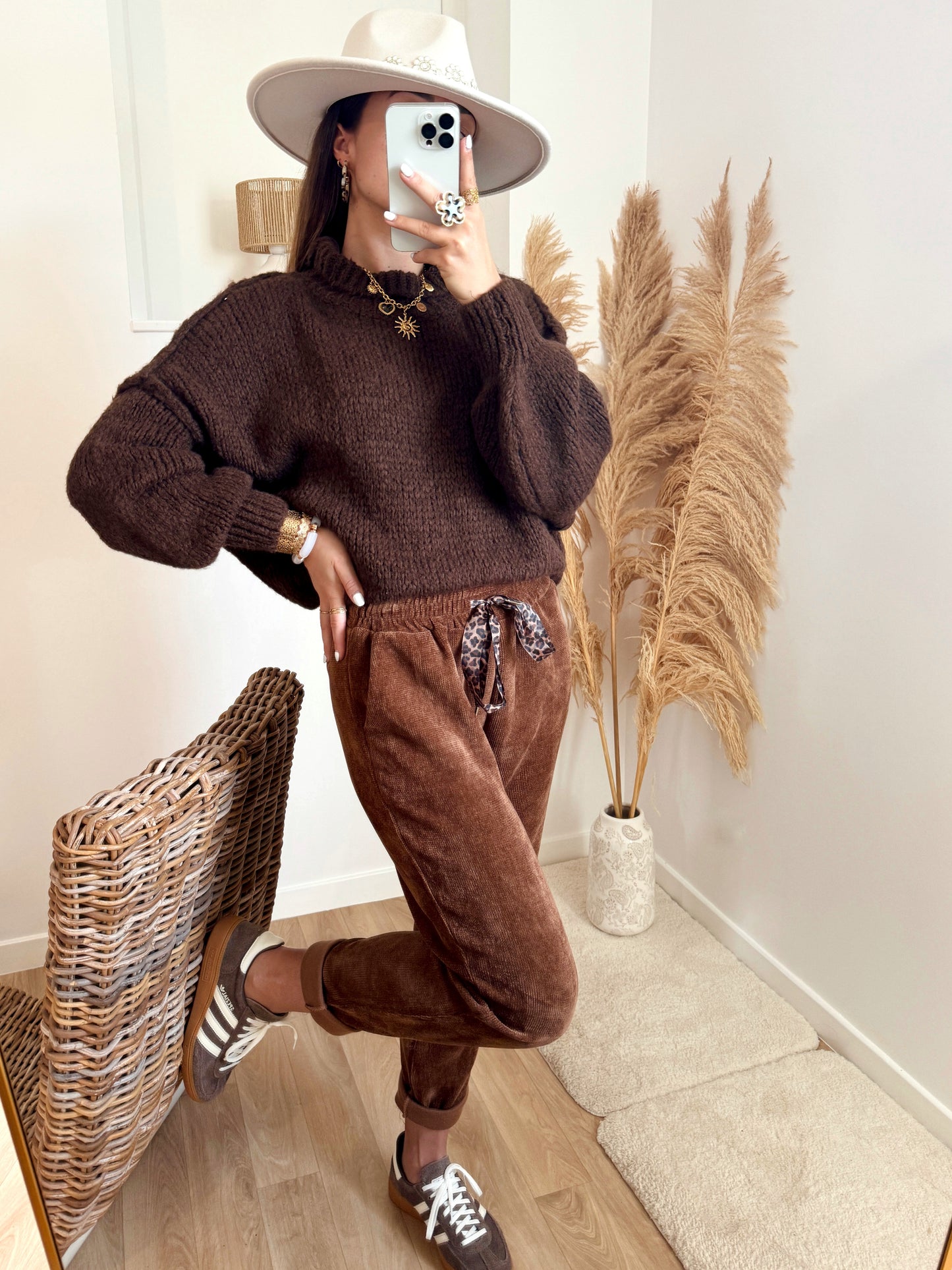 Pantalon TALIA marron